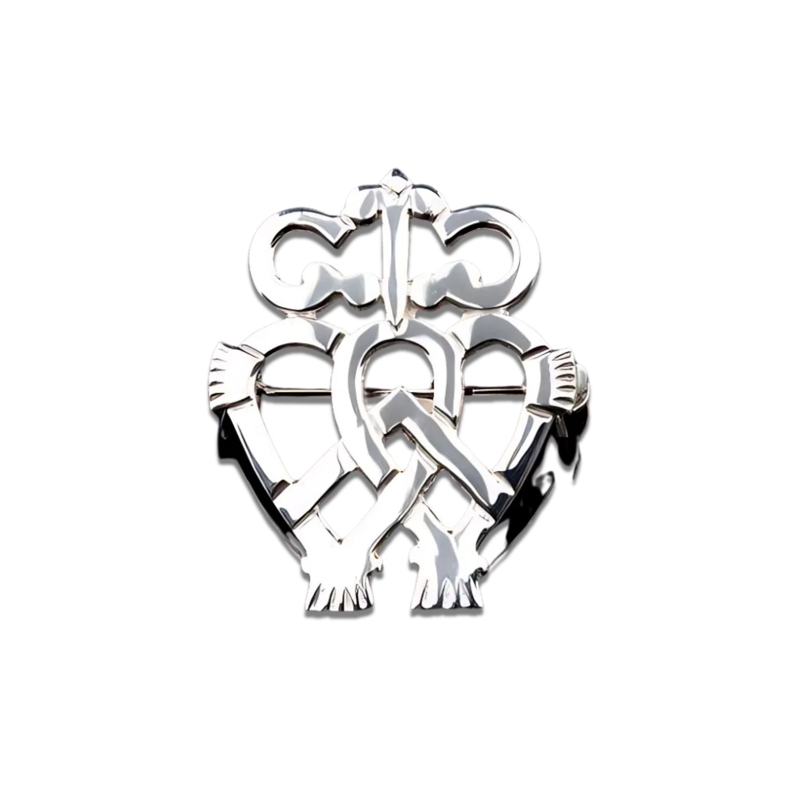 Sterling Silver or Gold Luckenbooth Brooch - B37 Shetland