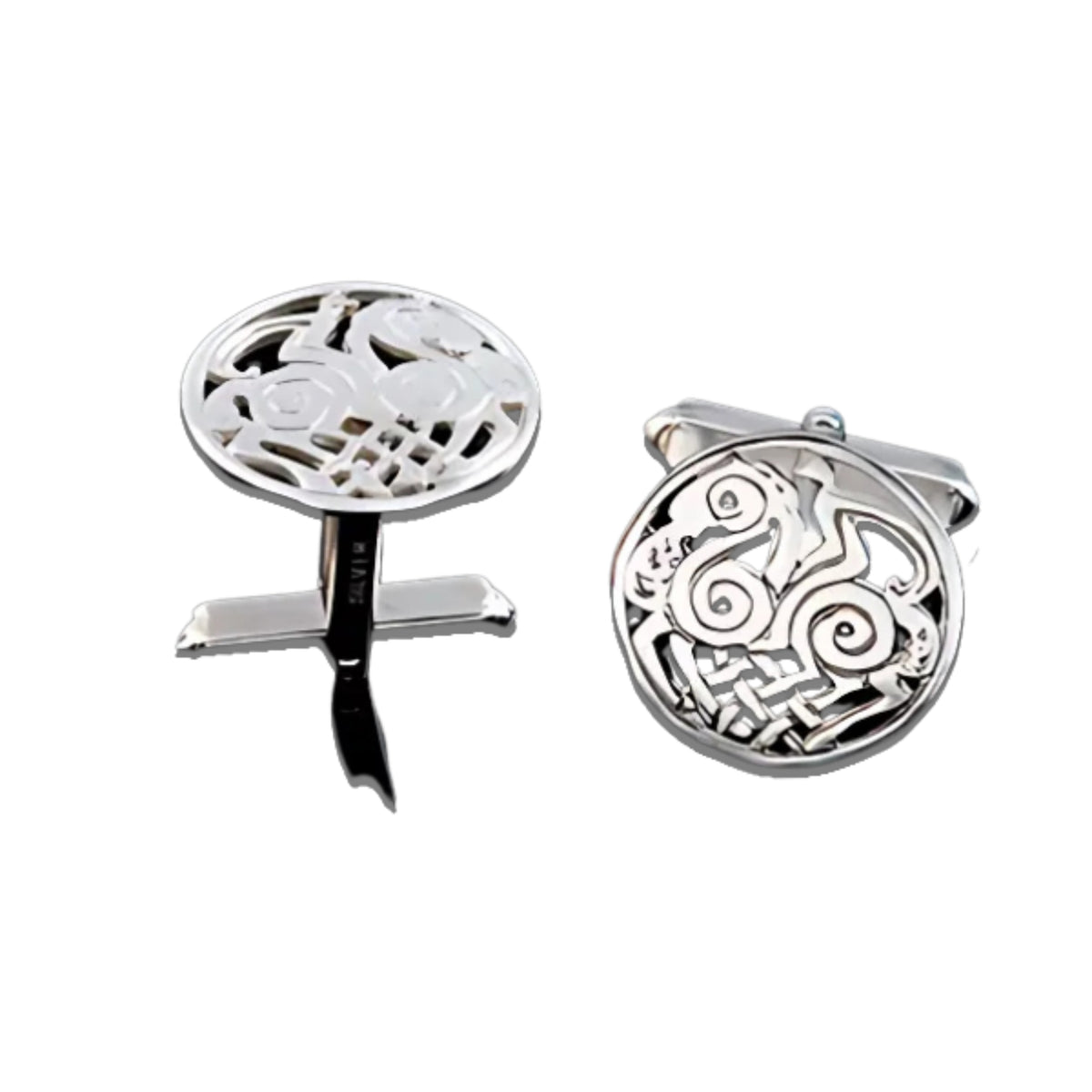 Silver Sleipnir Cufflinks - C1-s Shetland