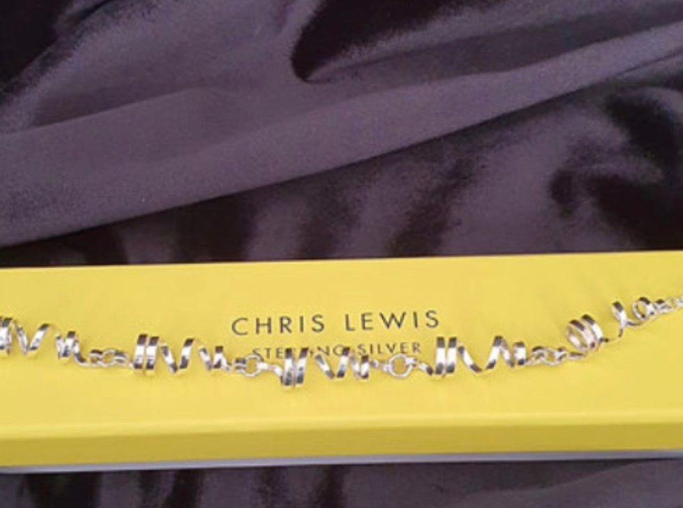 (Copy) Chris Lewis Sterling Silver Stepping Stone Bracelet - 15