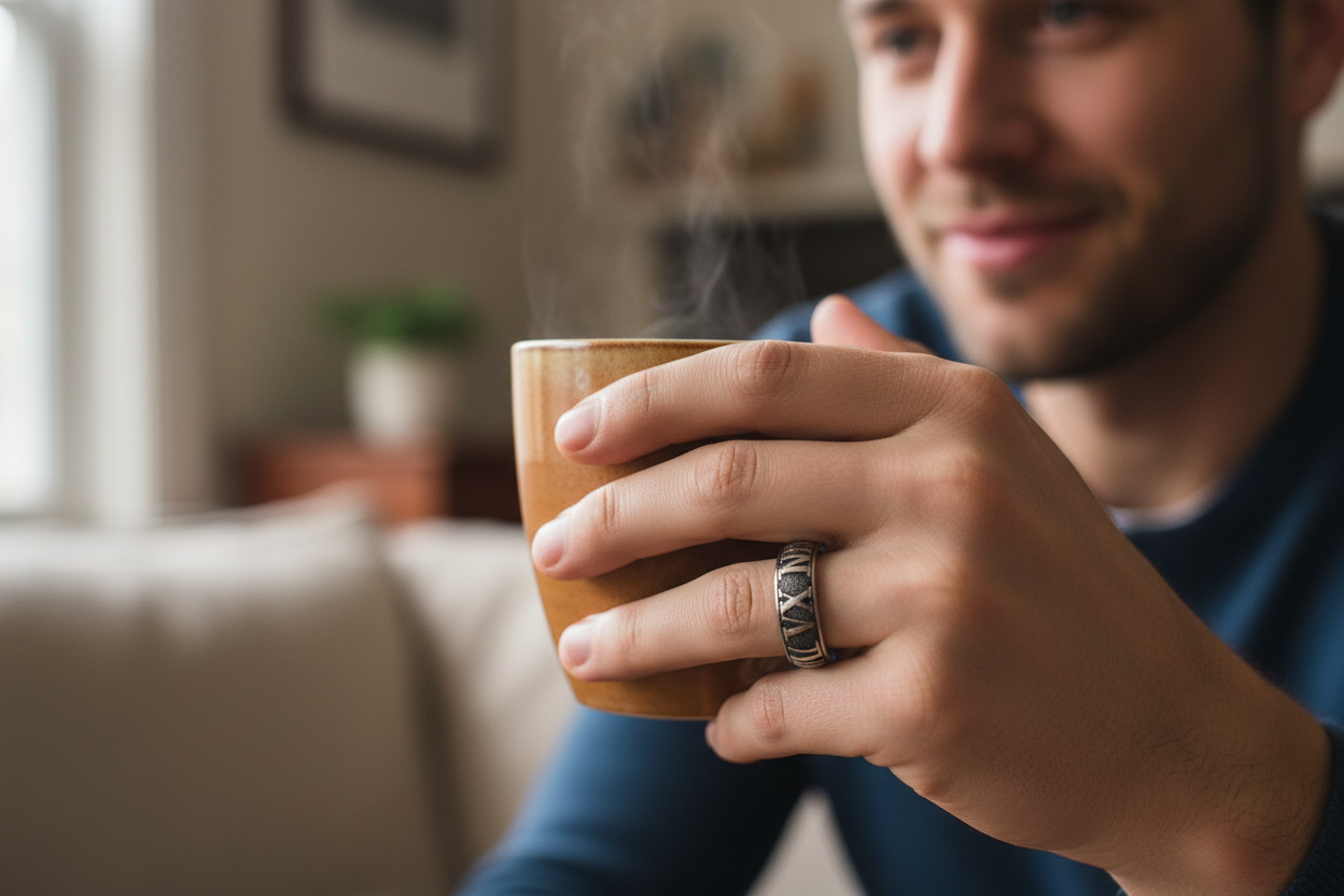 Mens Titanium Ring - 2204RN-INV