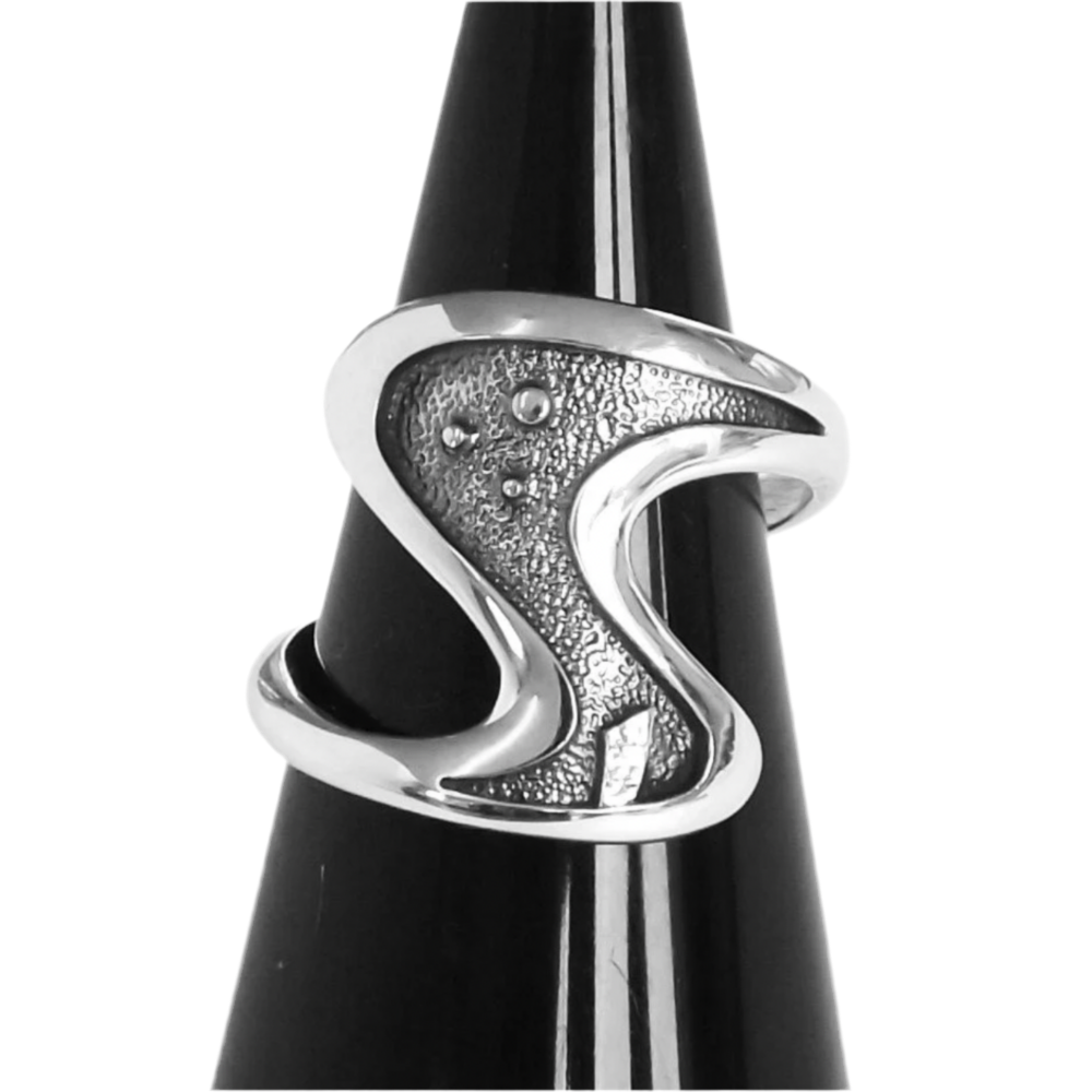 Moonlight Shadows Silver Ring. Celina Rupp