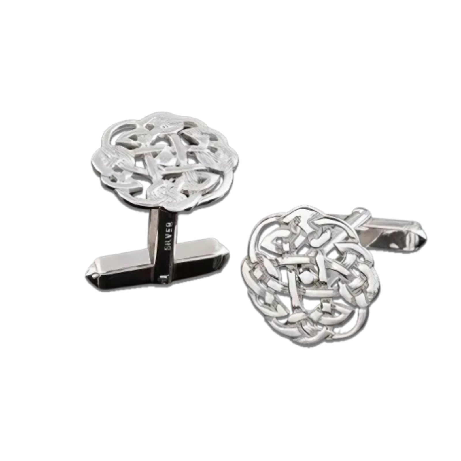 Silver Celtic Cufflinks - C438 Shetland