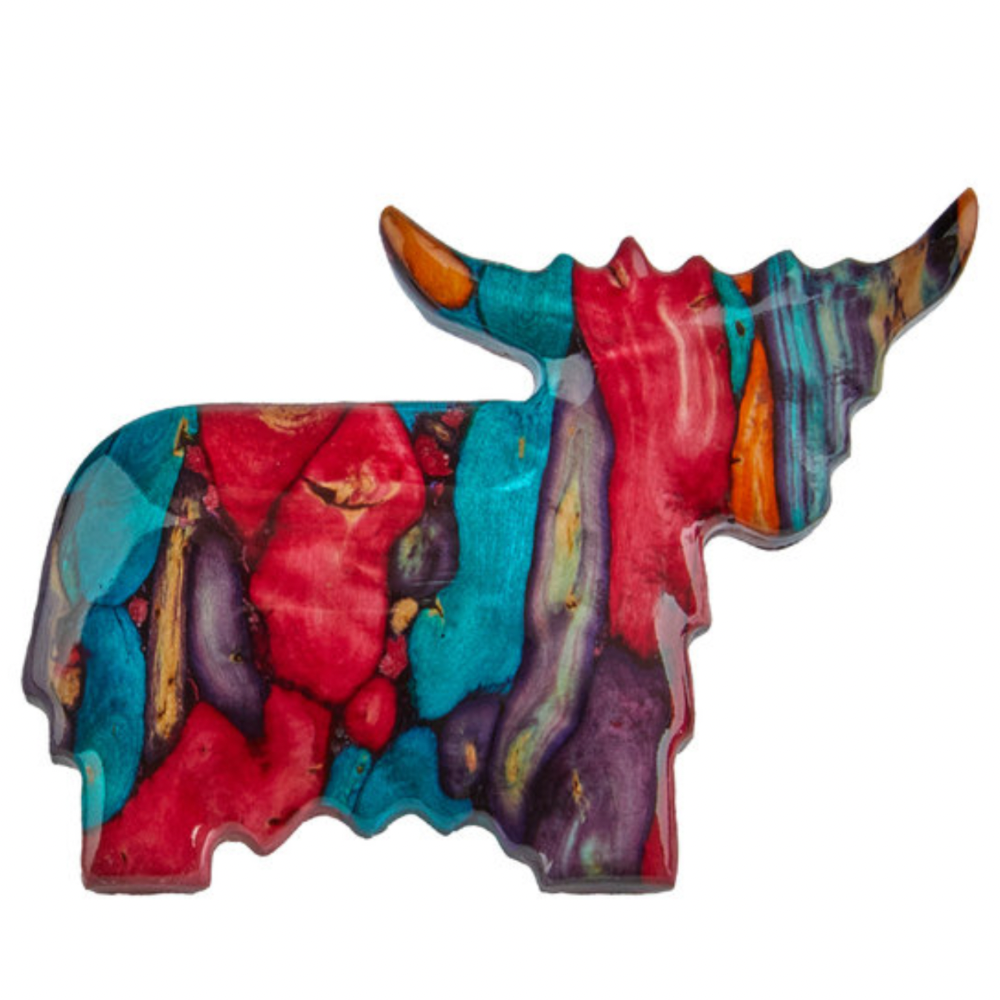 Heather Highland Cow Brooch - HB22