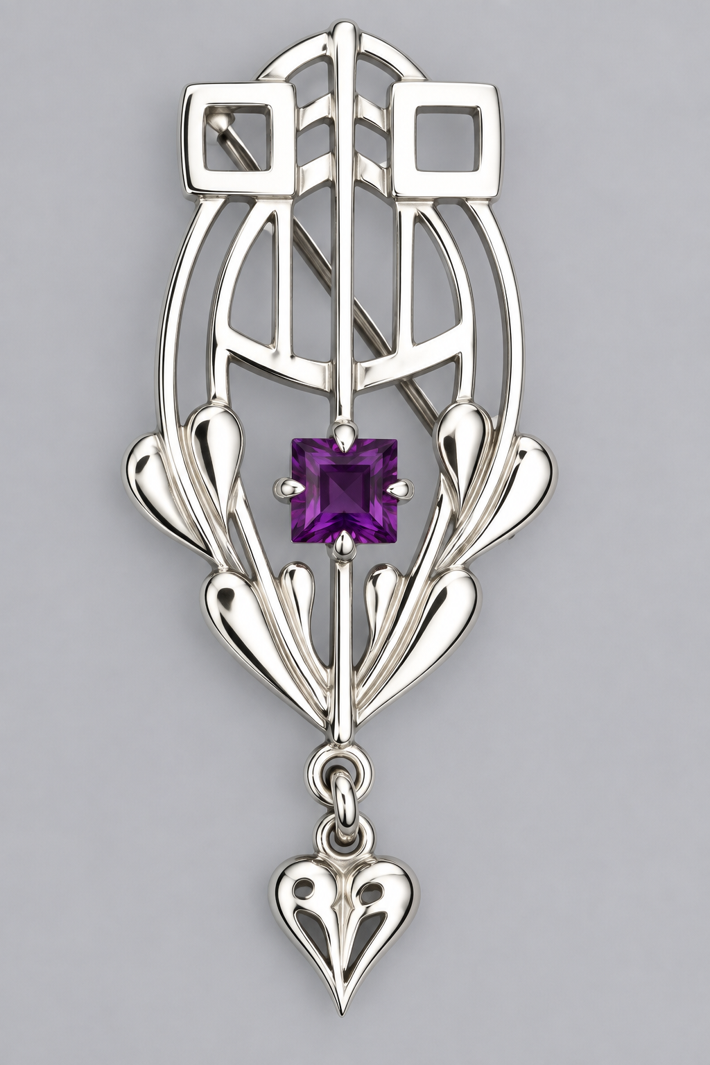 Glasgow Girls Mackintosh Silver/9ct Yellow Gold Brooch - GB250 Shetland