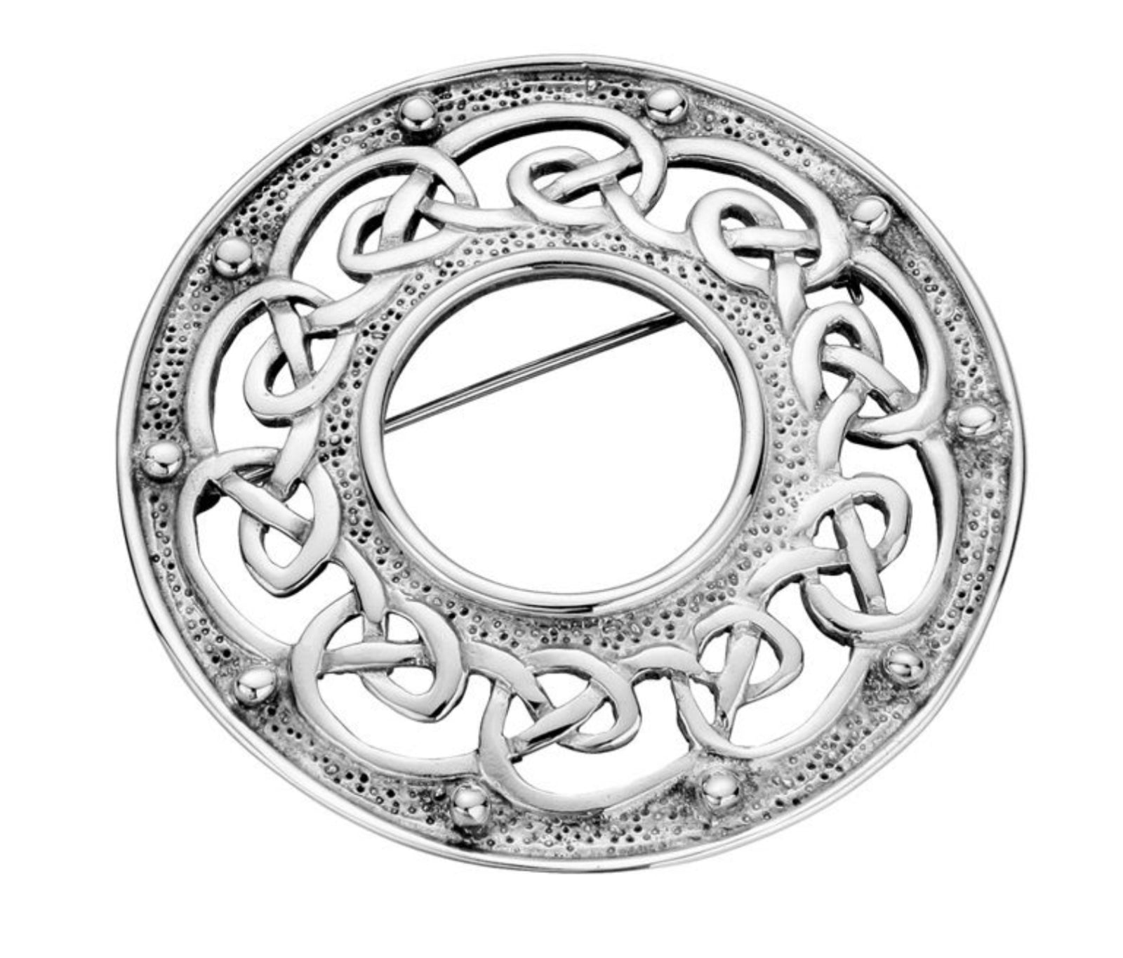 Sterling Silver Plaid Brooch - NO211 Celtic Art.