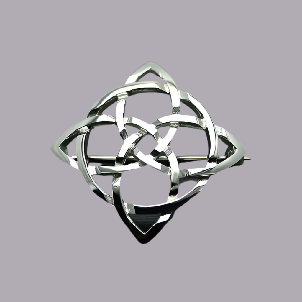 Silver Celtic Brooch - C26
