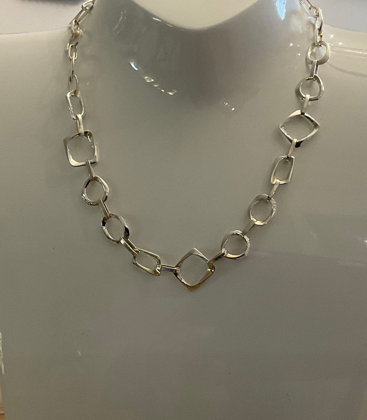 Timeless Silver Chain 16 Inch Necklace 1269 Tokash