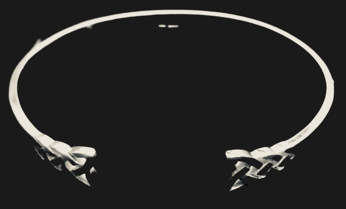 Silver Celtic Torque Bangle- C4