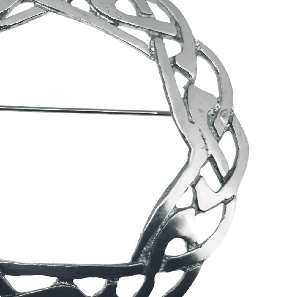 Large Celtic Knotwork Brooch lpb901 Pewtermill