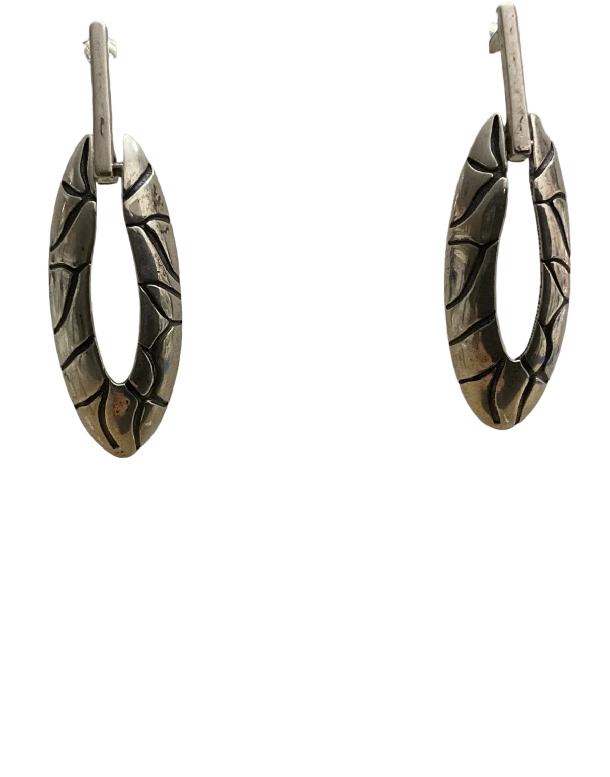 Fabulous Designer Sterling Silver Earrings Tokash