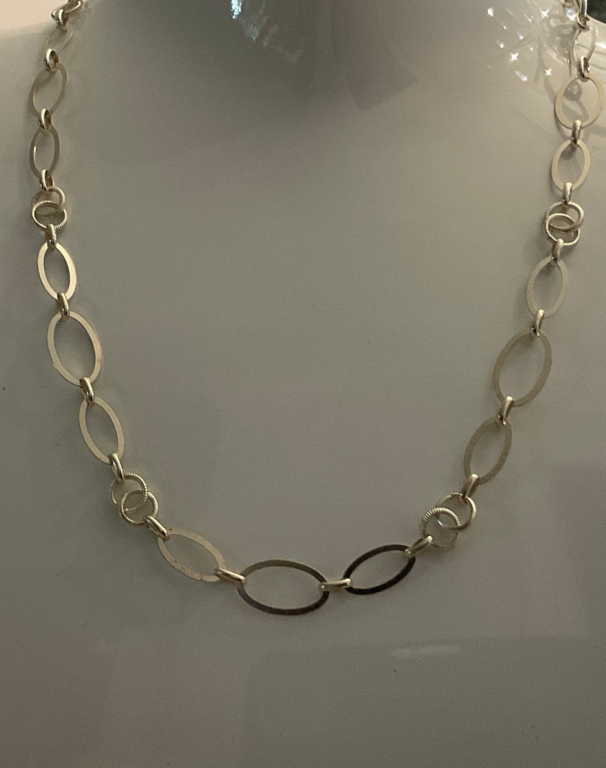 Timeless Silver Chain 18 Inch Necklace Tokash