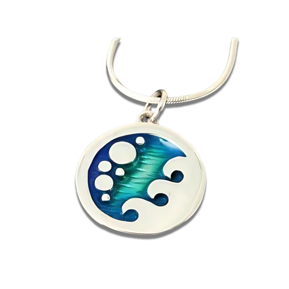 Silver And Enamel Pendant - SSP661