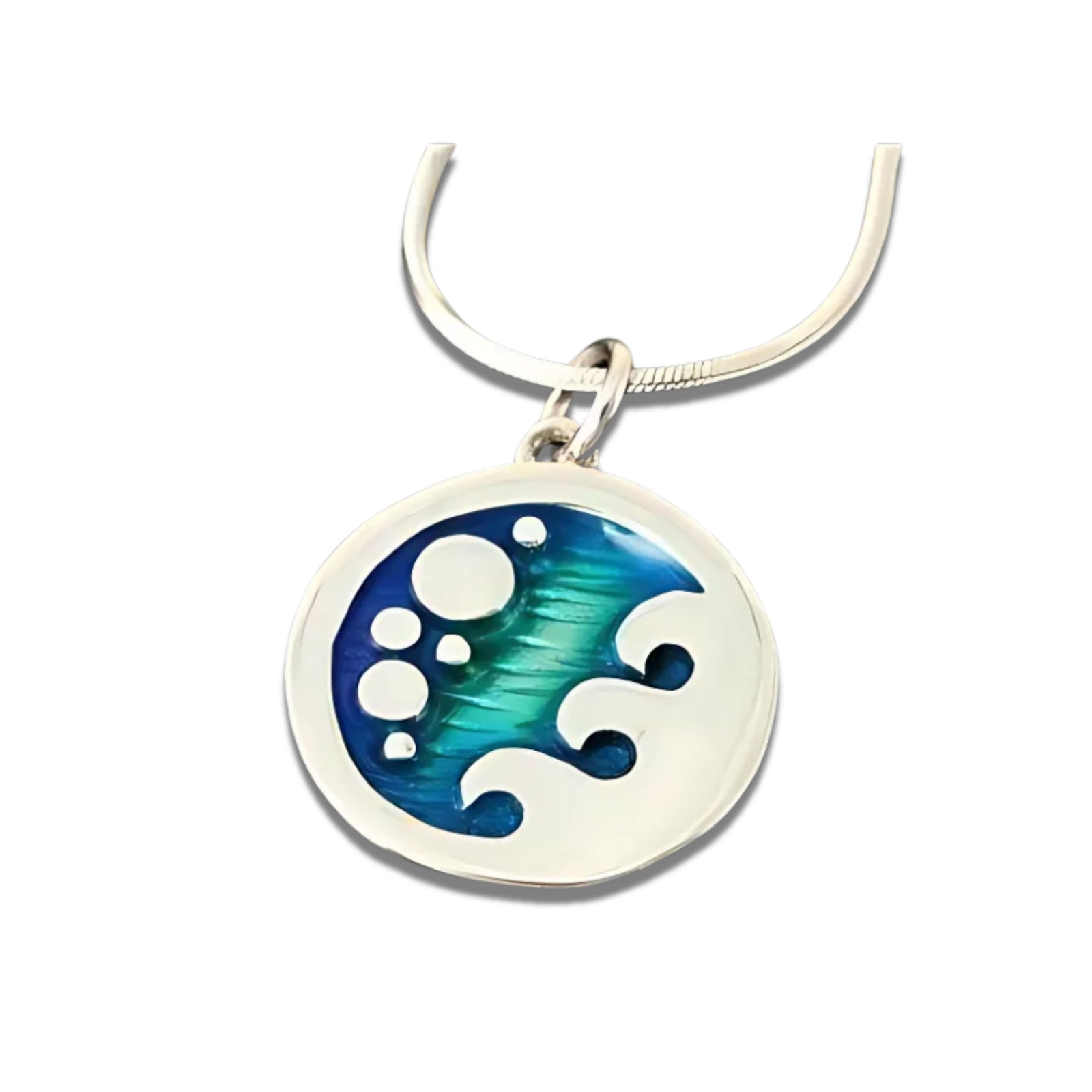 Silver And Enamel Pendant - SSP661