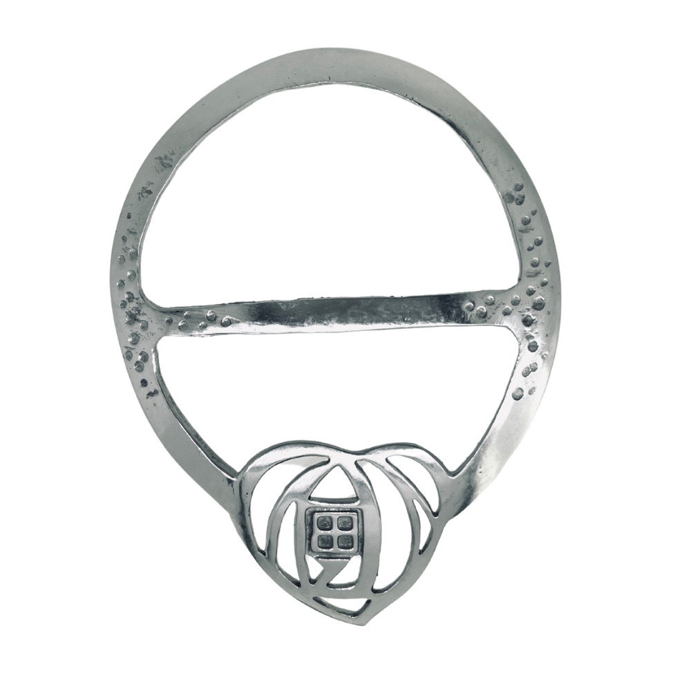 Mackintosh Design Pewter Scarf Ring.Lsr5 Pewtermill