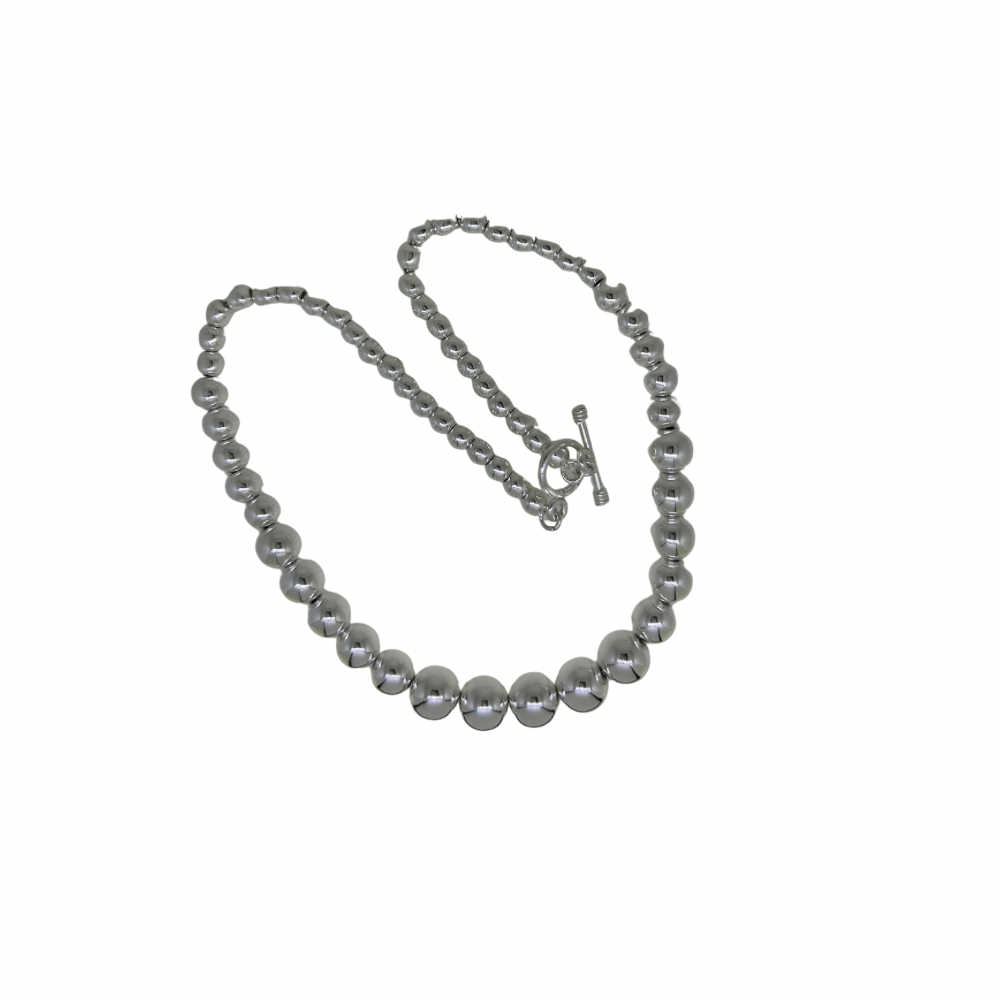 Fabulous Beaded Silver Necklace Tianguis Jackson