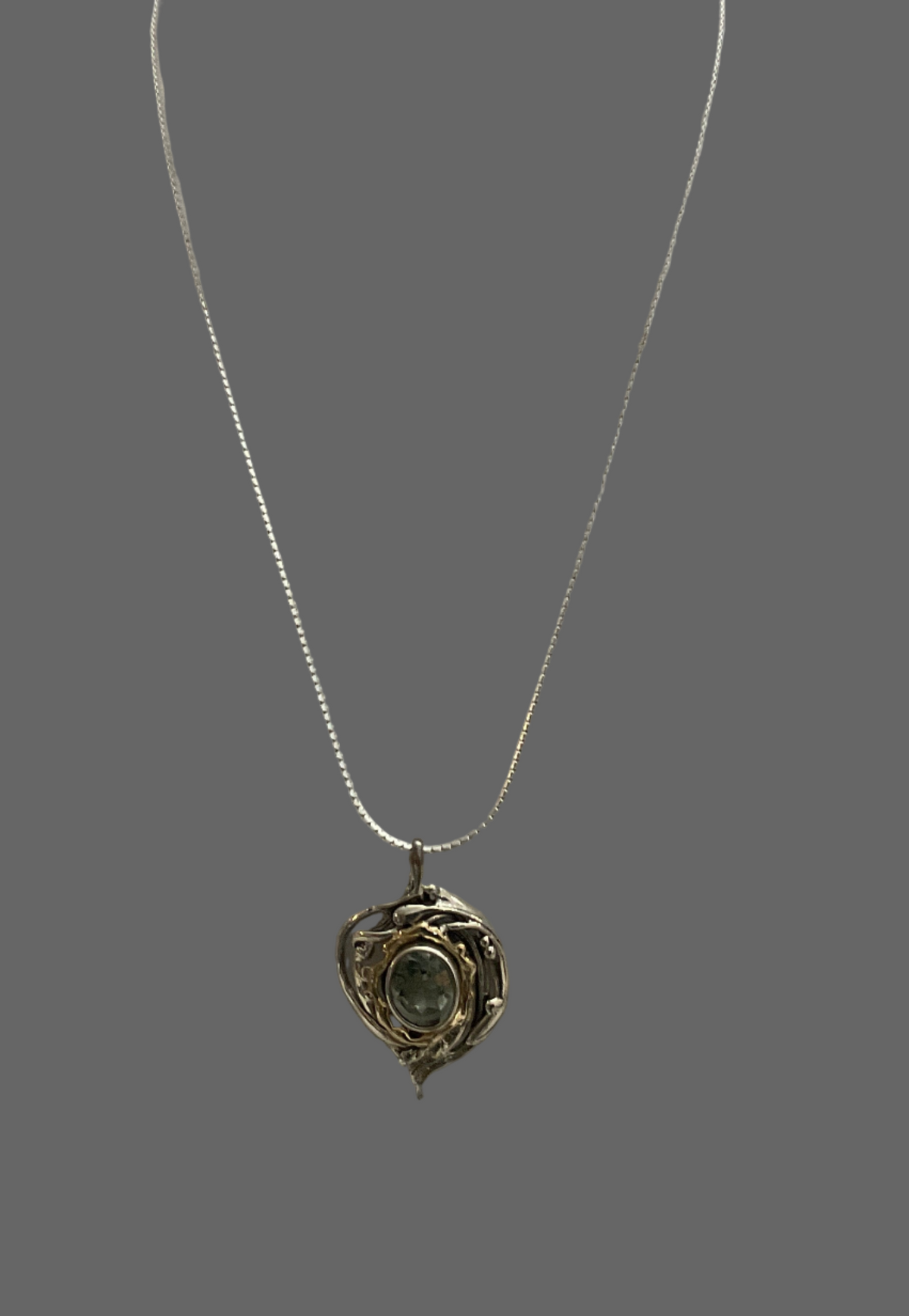 Sterling Silver &amp; Amethyst Pendant - Hagit Gorali