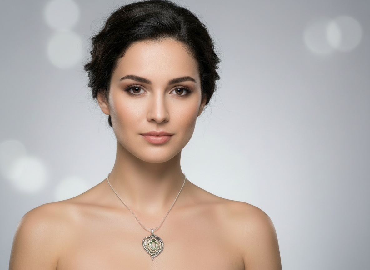 Sterling Silver & Amethyst Pendant - Hagit Gorali