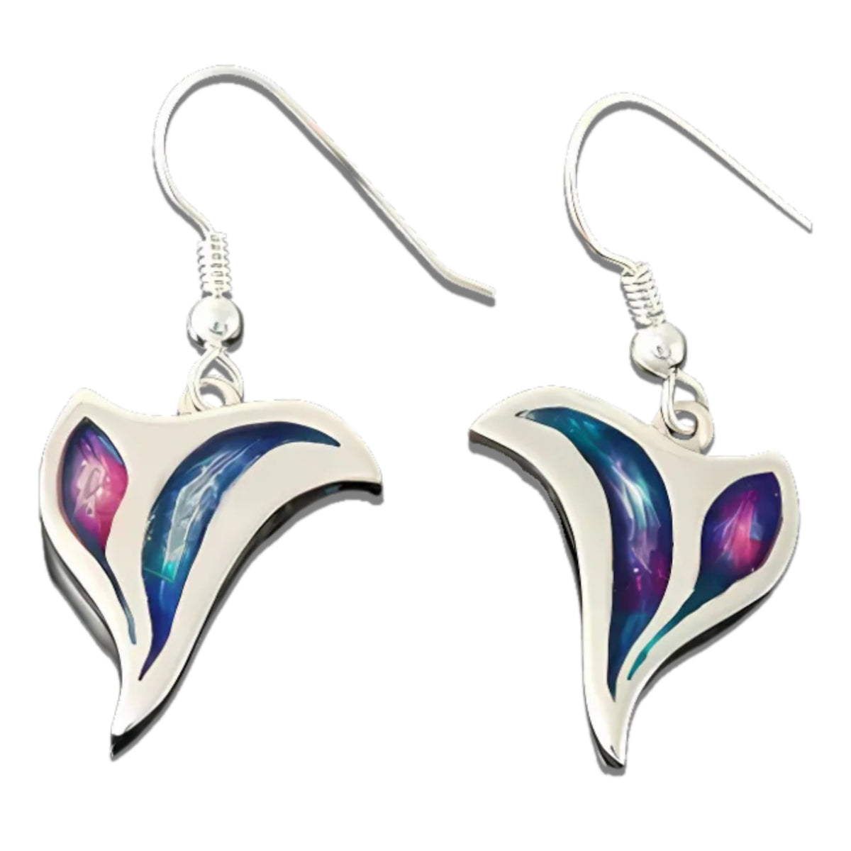 Mirrie Dancers Silver Earrings - MDE24-s Shetland