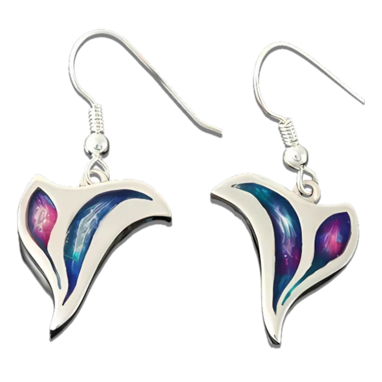 Mirrie Dancers Silver Earrings - MDE24-s Shetland