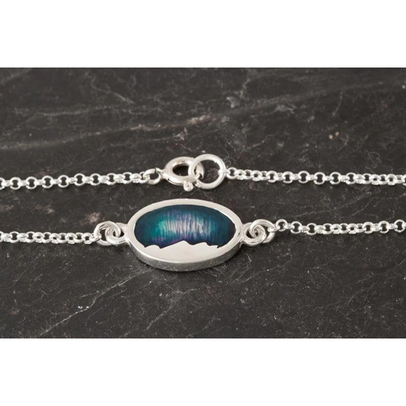 Foula Silver/9ct Yellow Gold Bracelet with Enamel - FBR501 Shetland