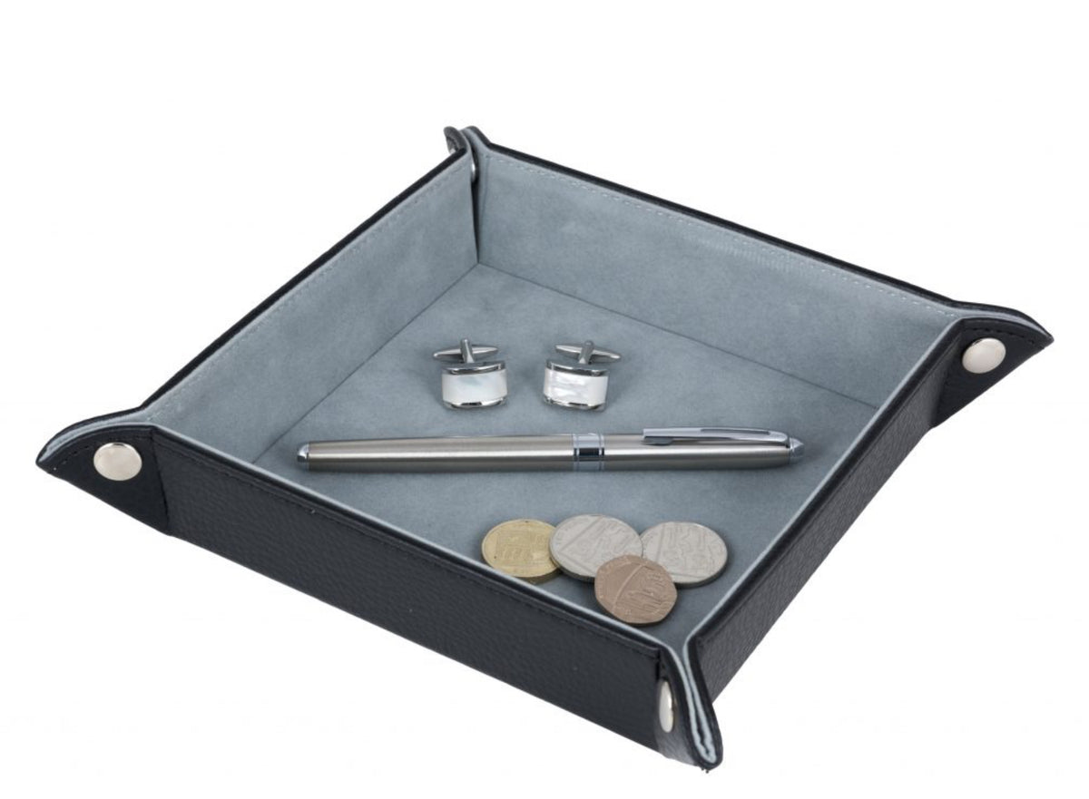Accessory Valet Tray – Black Crock Leatherette