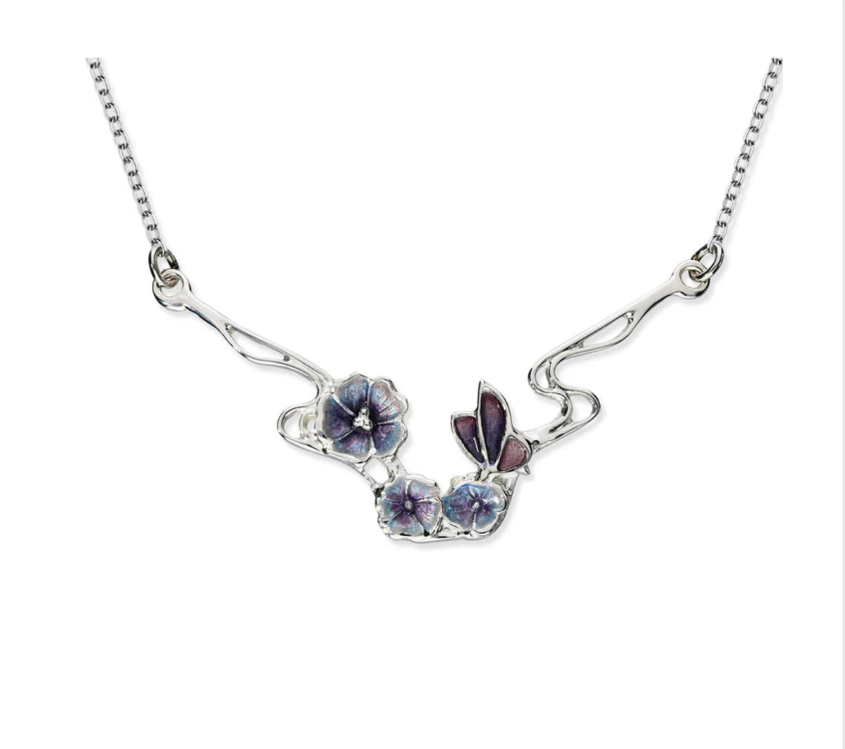 Silver And Enamel Pat Cheyne Necklace EN742 Ortak