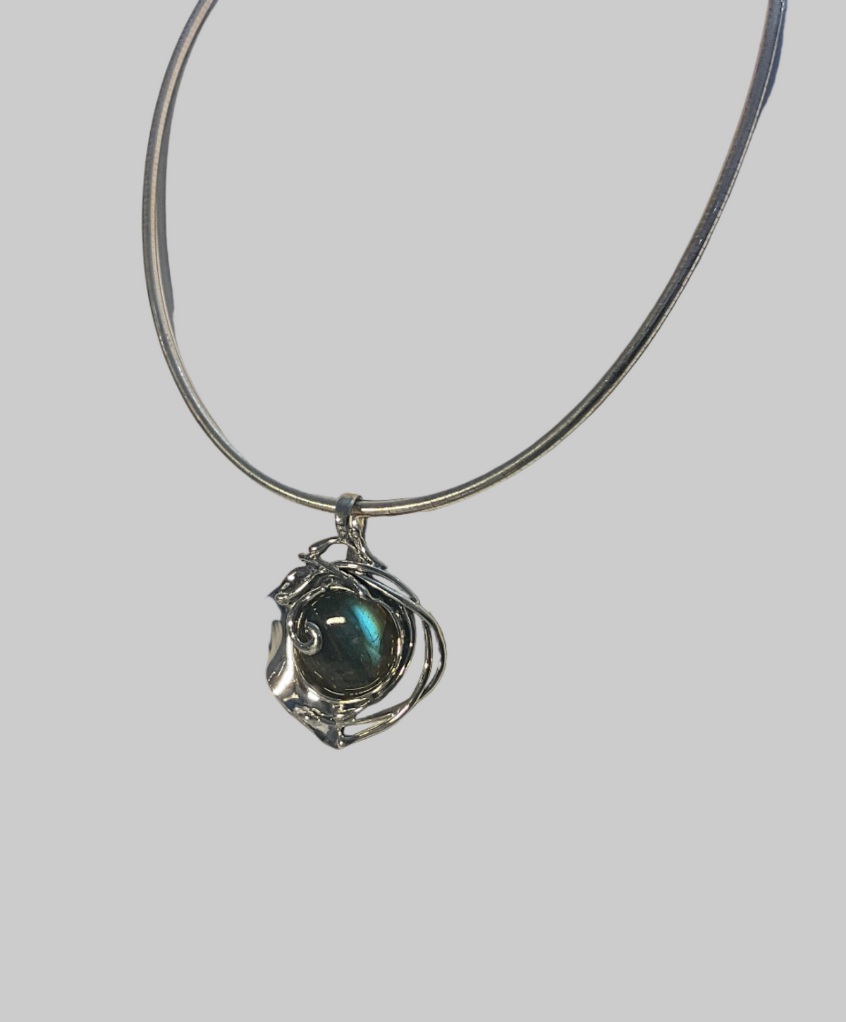 Silver Pearl Necklace - Hagit Gorali