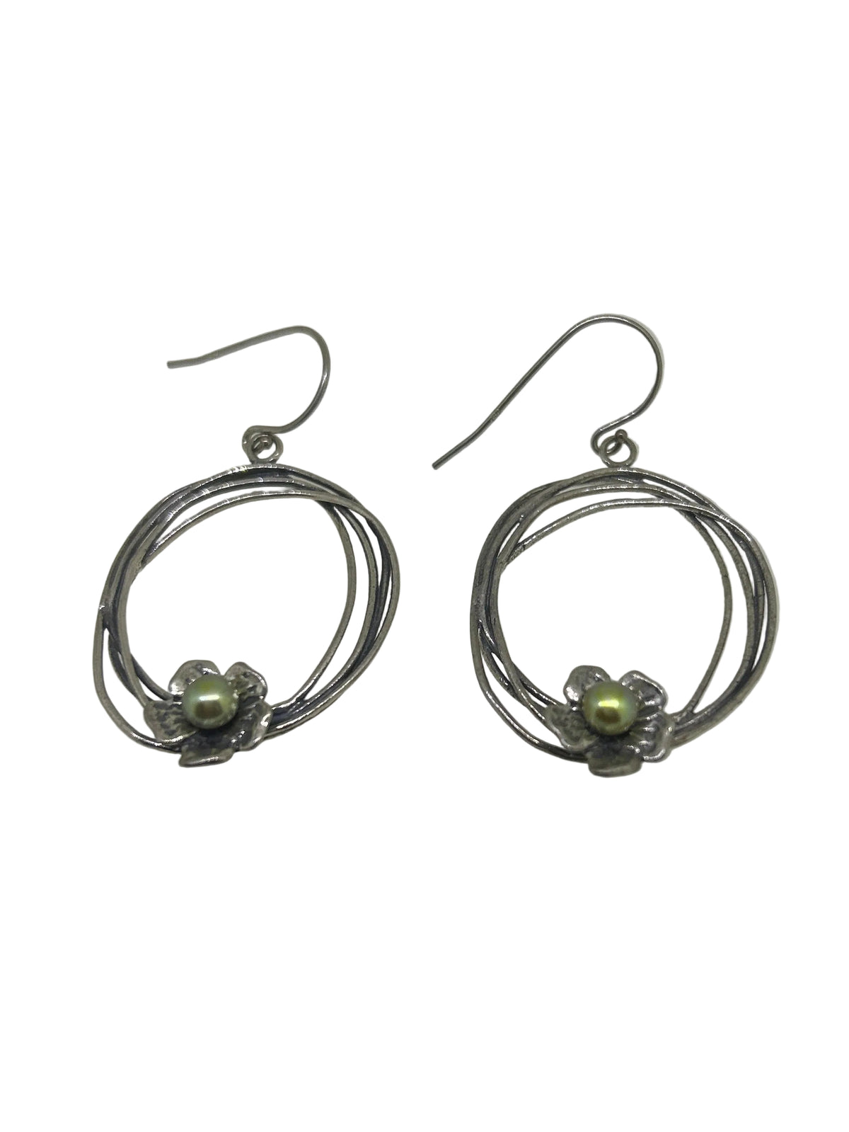 Sterling Silver And Pearl Earrings - E6727