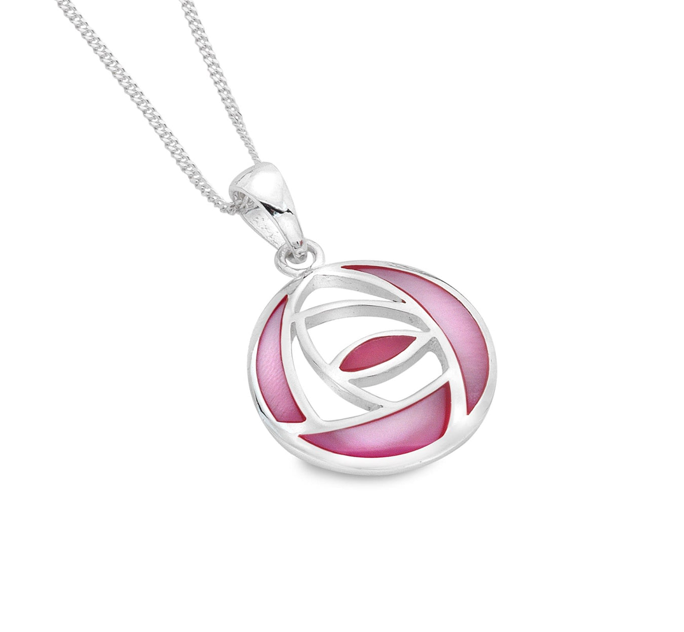 Sterling Silver and mother of pearl Mackintosh Pendant  - 6127