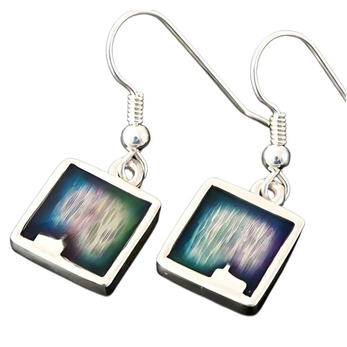Mirrie Dancers Square Earrings - MDE11 Shetland