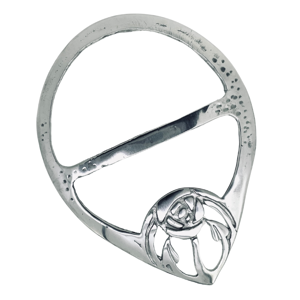 Mackintosh Design Pewter Scarf Ring.LSR6 Pewtermill