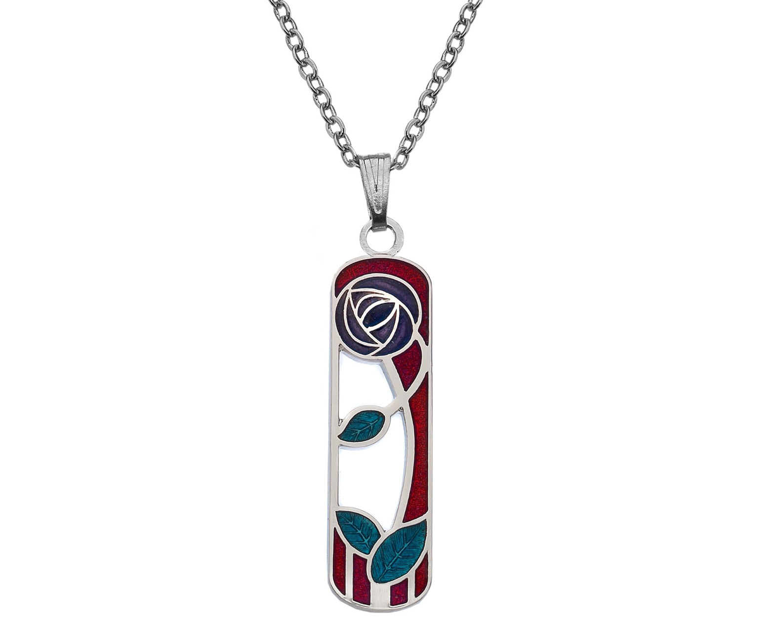 Sea Gems Red nd Green Mackintosh Pendant 7663