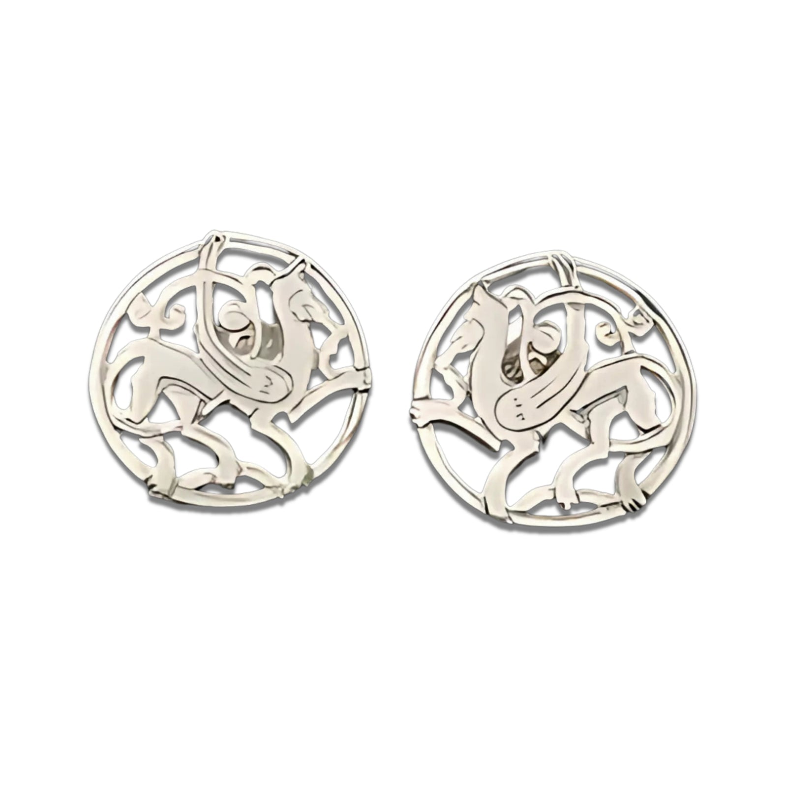 Sterling Silver Or Gold Quendale Earrings - E224-S-L Shetland