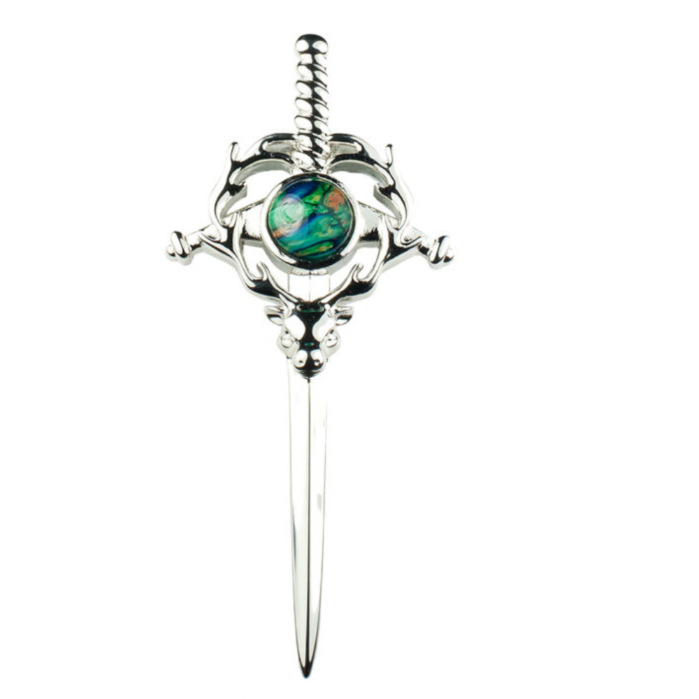 Heather Stag Kilt Pin KP153