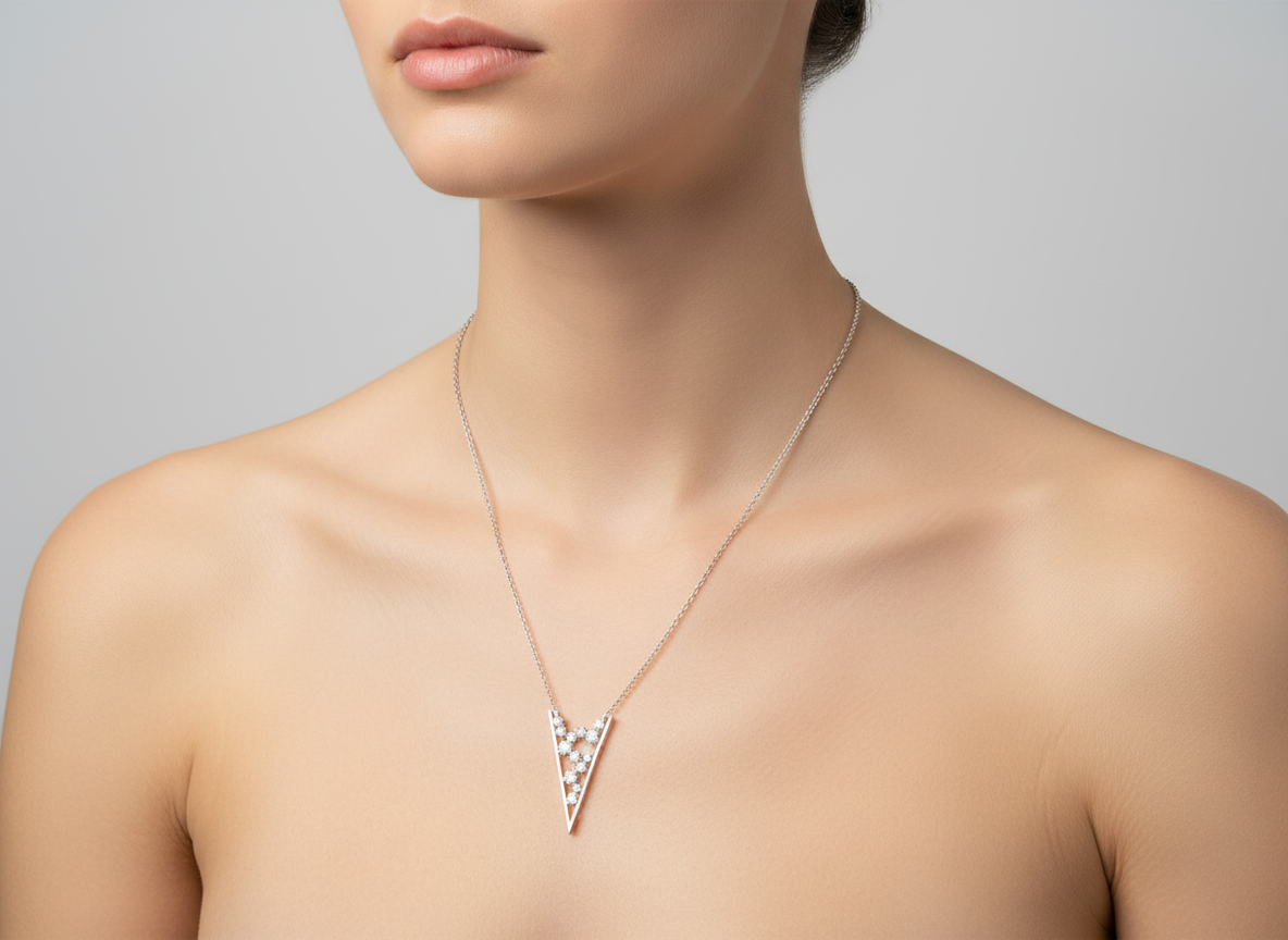 Cubic Zirconia Drop Pendant - 8000119 Tokash