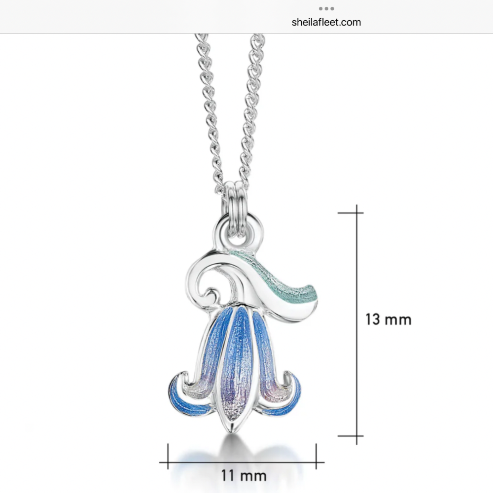 EP0241 Bluebell Pendant | Sheila Fleet Nature-Inspired Design