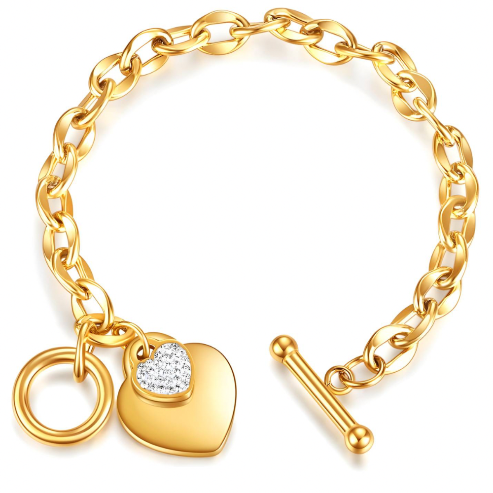 18 Carat Gold Plated Stainless Steel  Bracelet - DBL0137