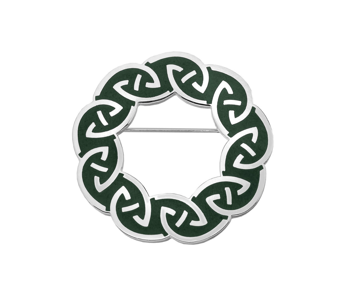 Sea Gems Celtic Knotwork Brooch -7425