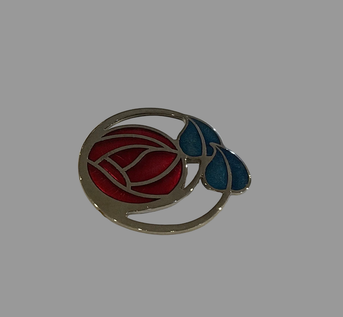 Sea Gems Enamel Large Mackintosh Brooch - 7761