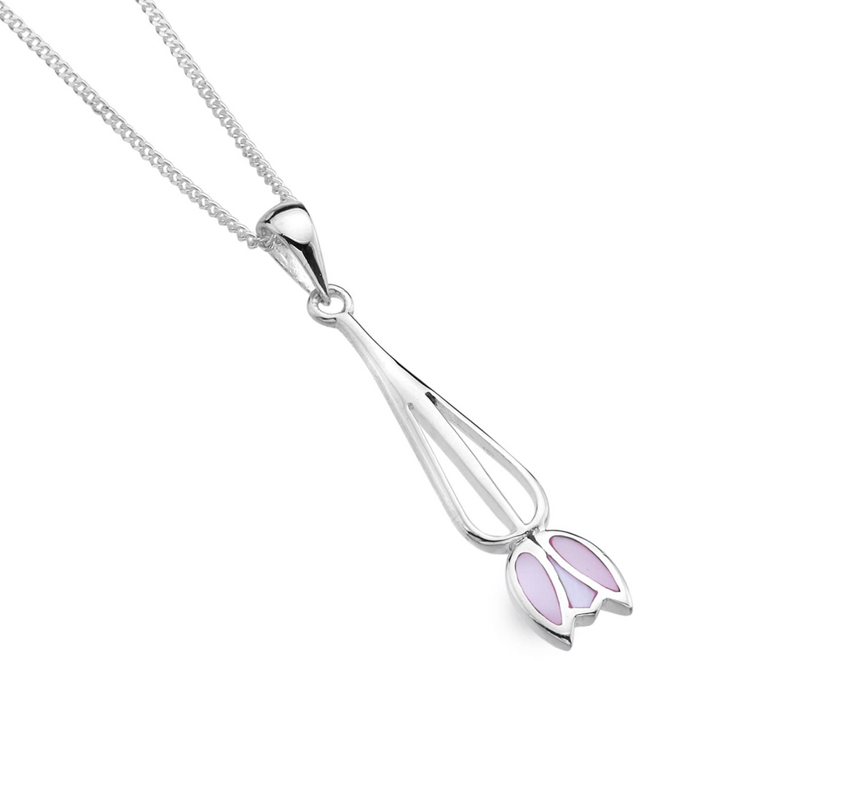 Sea Gems Sterling Silver and Enamel Mackintosh Pendant  - 6132