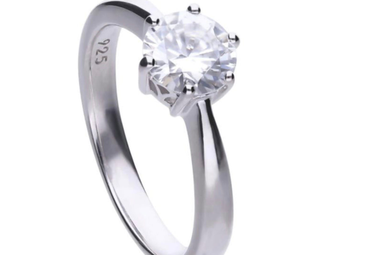 Claw Set 1.5 Carat Solitaire Ring - R3621