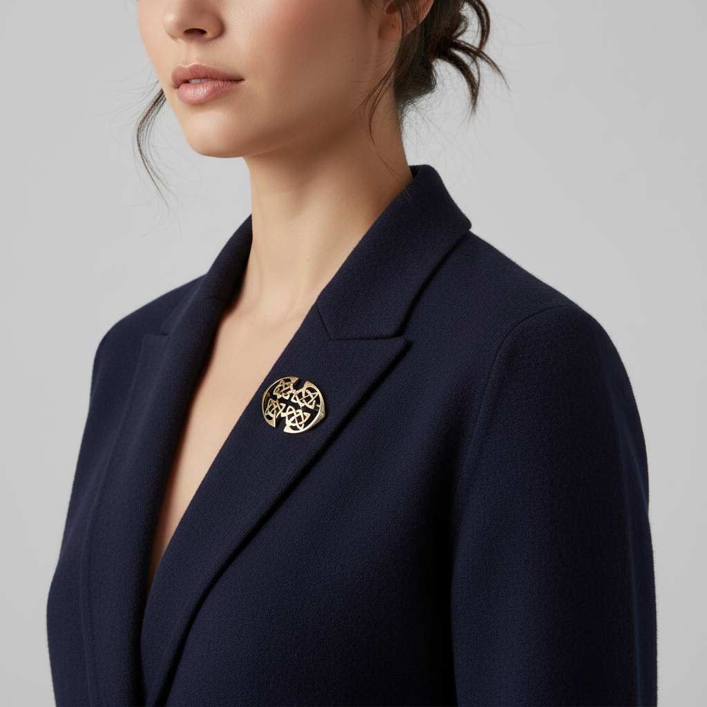 Silver Celtic Brooch - N6