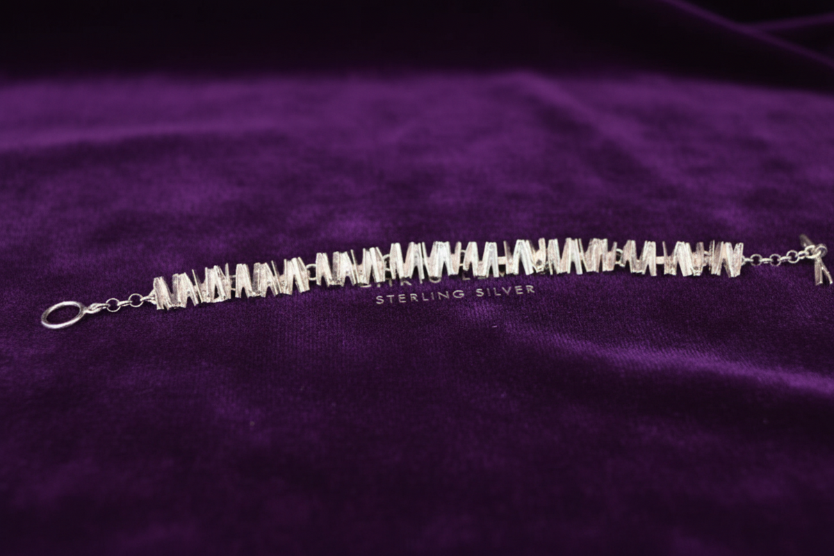 Chris Lewis Sterling Silver Cinnamon Bracelet -