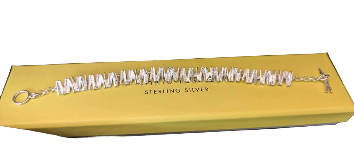 Chris Lewis Sterling Silver Cinnamon Bracelet -