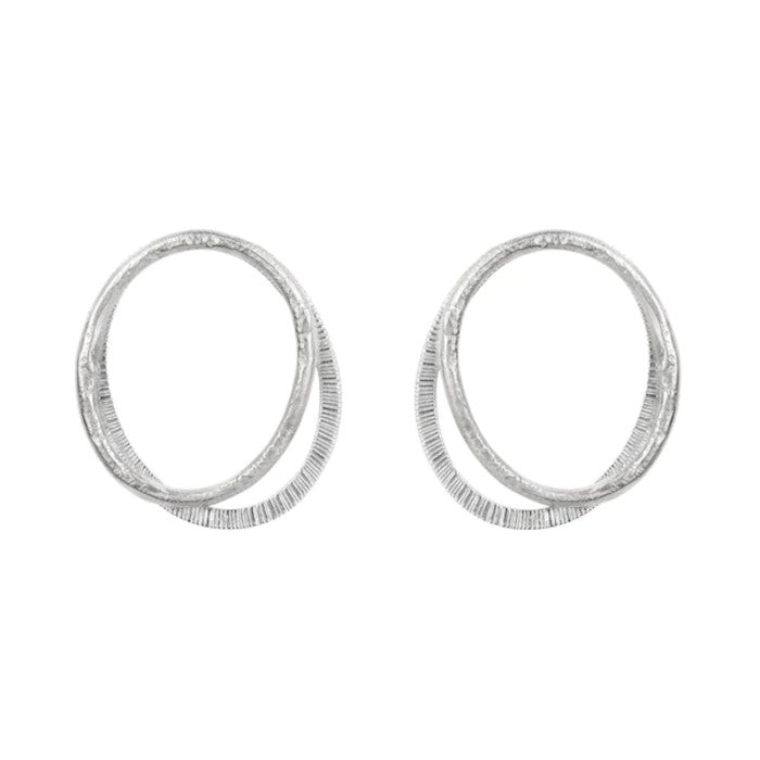 Earth And Fire Sterling Silver or 9ct Rose Gold Earrings