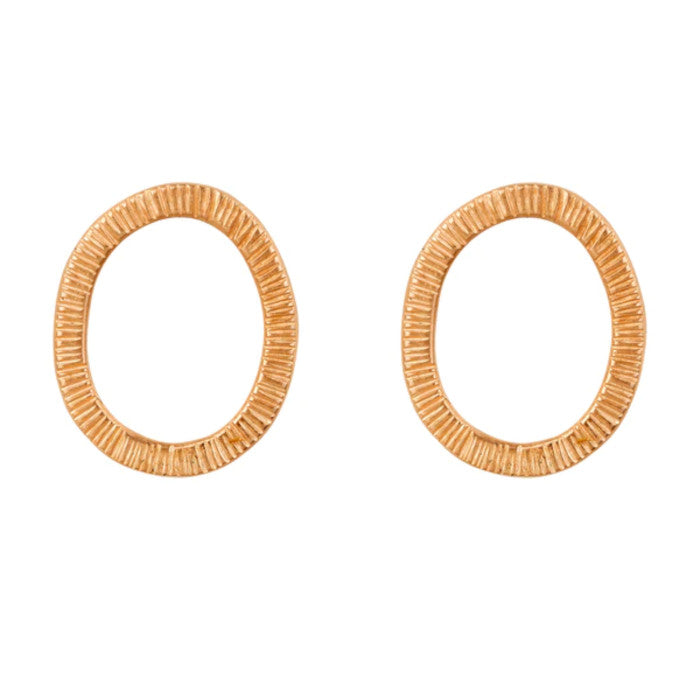 Fire Sterling Silver or 9ct Rose Gold Earrings