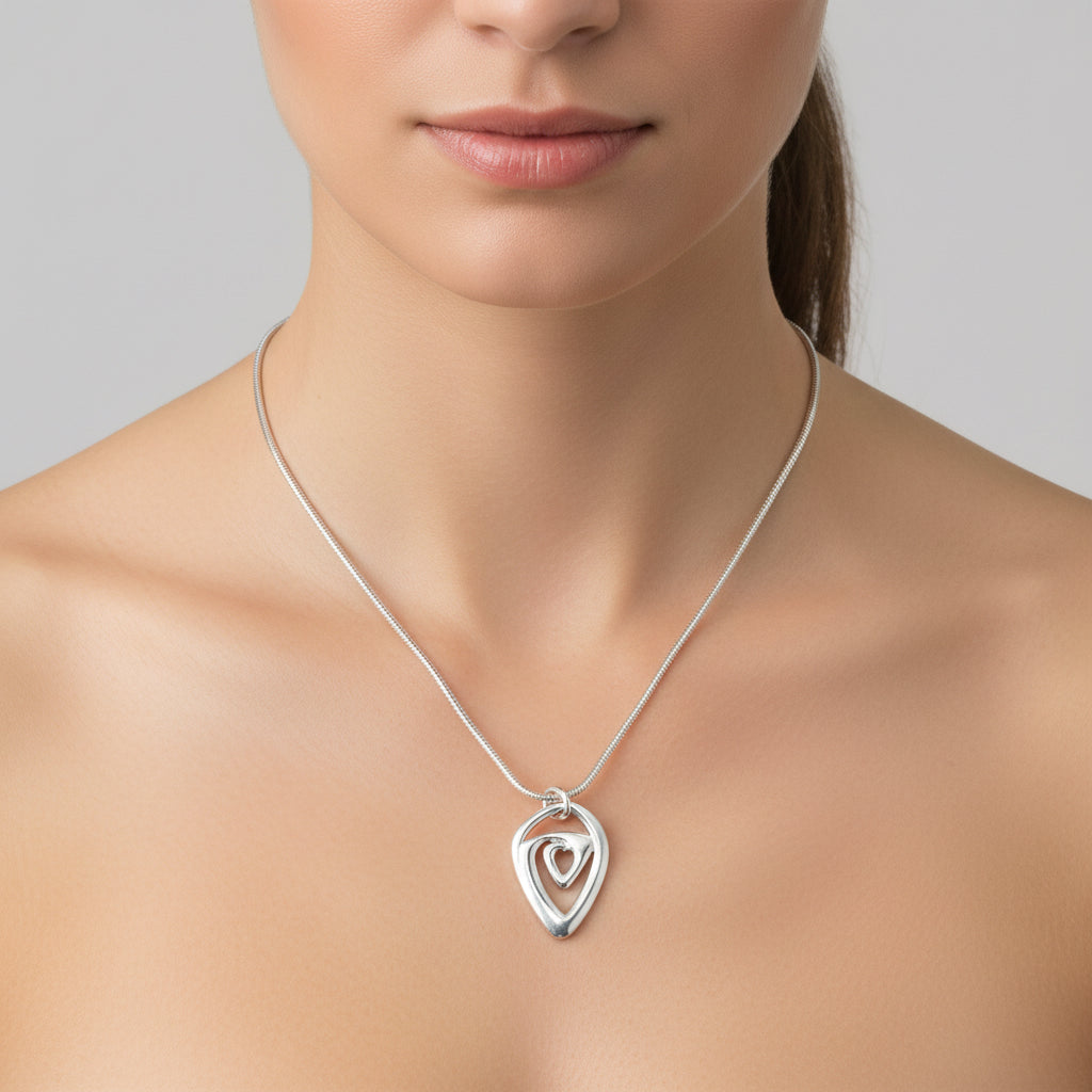 Amore Silver or 9ct Yellow Gold Pendant - 12129/22129 Aurora