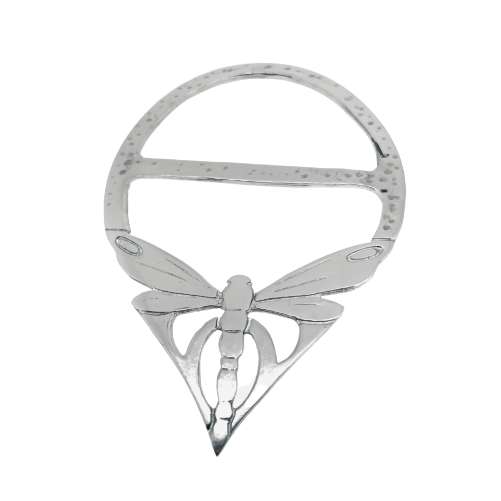 Dragonfly Design Pewter Scarf Ring.LSR8 Pewtermill