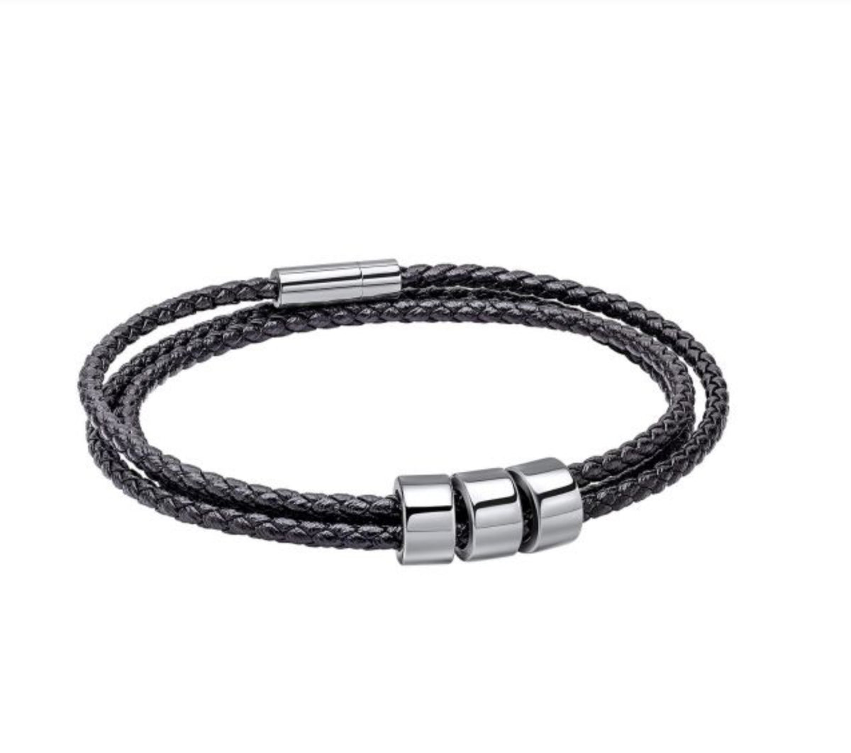 Fred Bennett Brown Leather Bracelet With Steel - B5576b