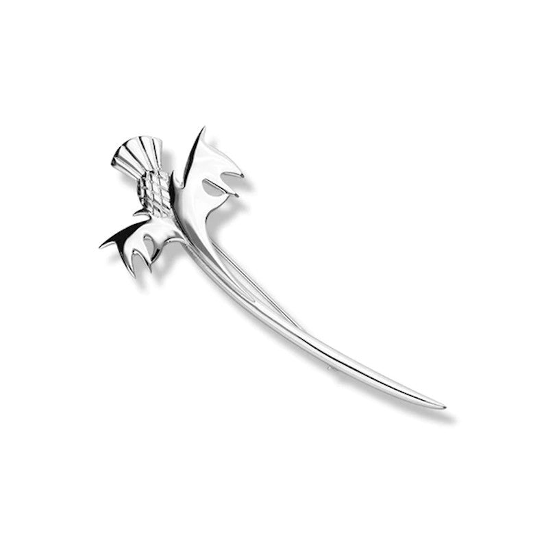 Thistle Silver Brooch - B539 Ortak